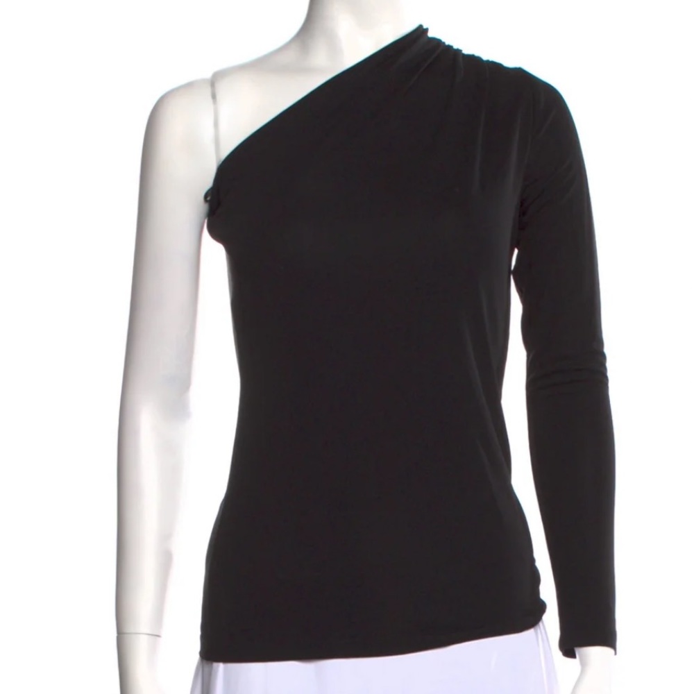 Michael Kors One shoulder long sleeve top